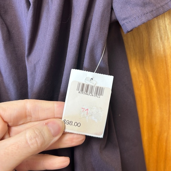 We The Free Purple Off-Shoulder Puff Sleeve Sundress - Picture 4 of 4